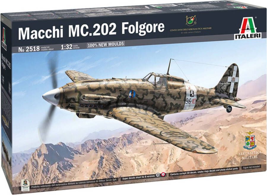 Italeri 1:32 2518 Macchi M.C. 202 Folgore Plane Plastic kit