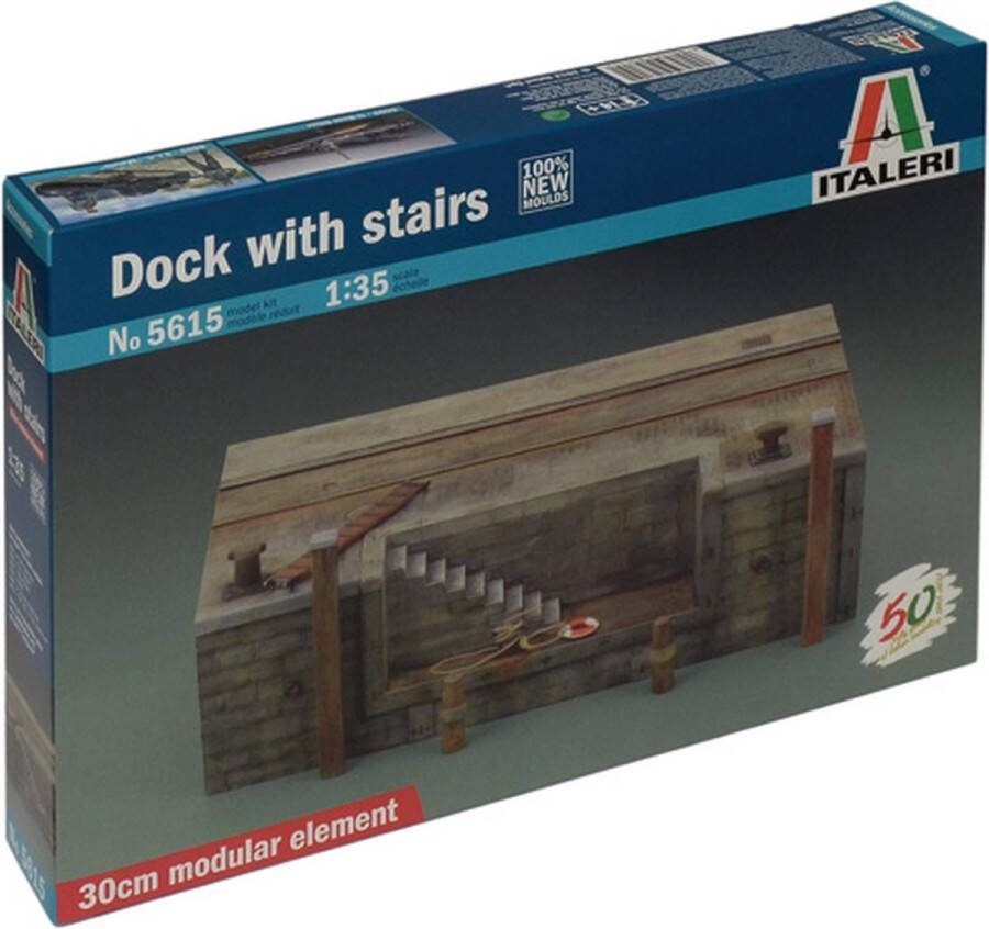Italeri 1:35 5615 Dock with stairs for Diorama Plastic Modelbouwpakket