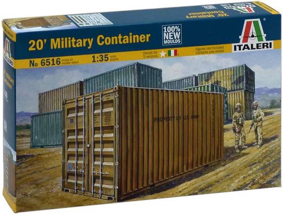 Italeri 1:35 6516 20'FT Military Container Plastic Modelbouwpakket