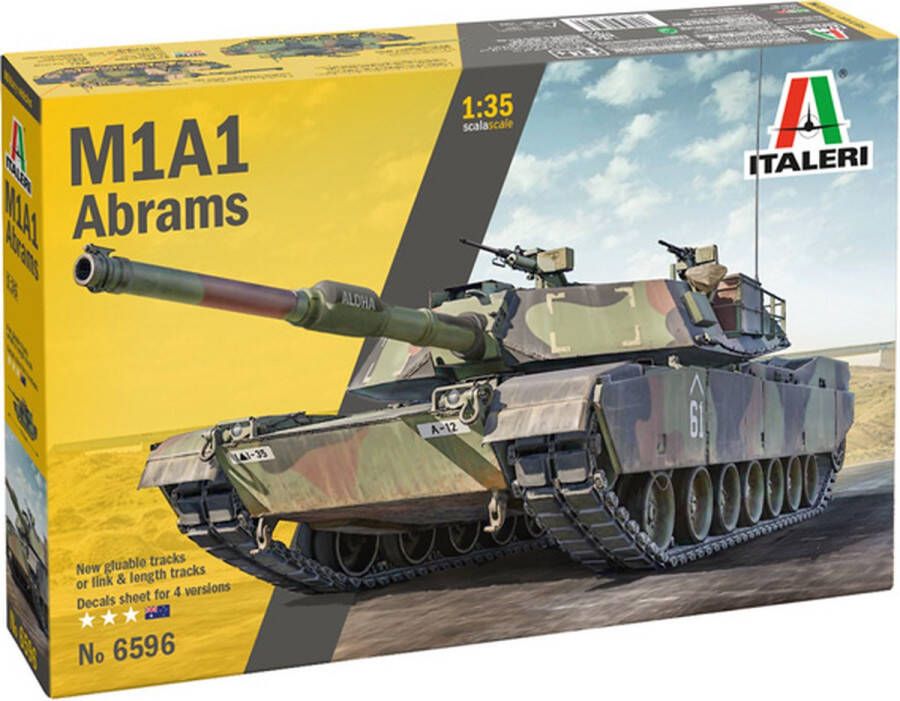 Italeri 1:35 6596 M1A1 Abrams Tank Plastic kit