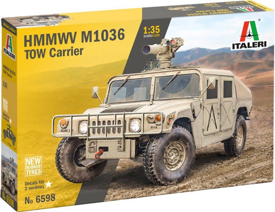 Italeri 1:35 6598 HMMWV M1036 TOW Carrier Plastic Modelbouwpakket