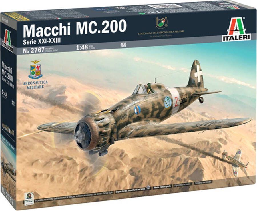 Italeri 1:48 2767 Macchi C.200 Serie XXI-XXIII Plane Plastic Modelbouwpakket