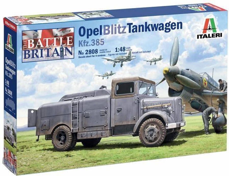 Italeri 1:48 2808 Opel Blitz Tankwagen Kfz.385 Plastic Modelbouwpakket
