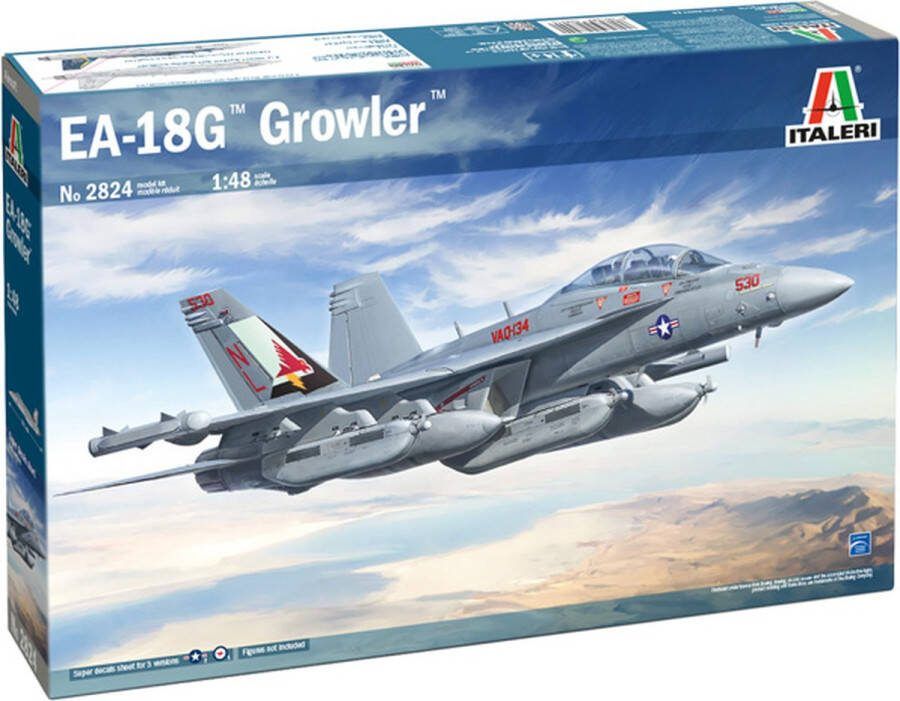 Italeri 1:48 2824 Boeing EA-18G Growler US Navy & RAAF Plastic Modelbouwpakket