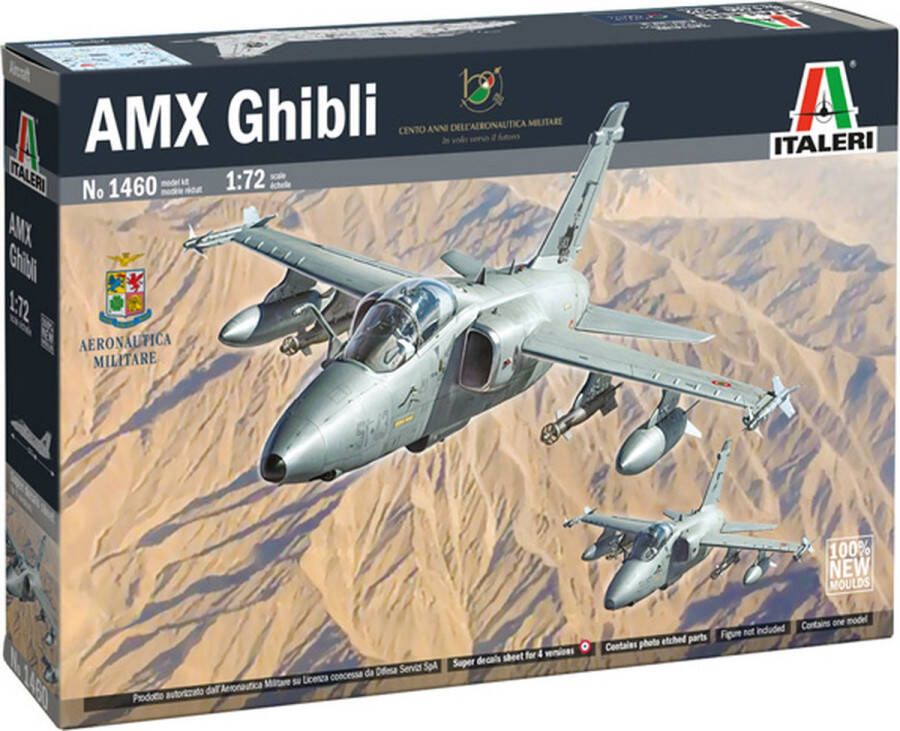 Italeri 1:72 1460 AMX Ghibli Plane Plastic kit
