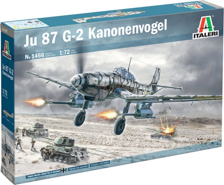 Italeri 1:72 1466 Ju 87 G-2 Kanonenvogel Plastic kit