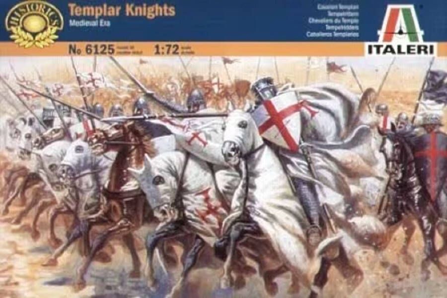 Italeri 1:72 6125 Templar Knights Medieval Era Plastic kit