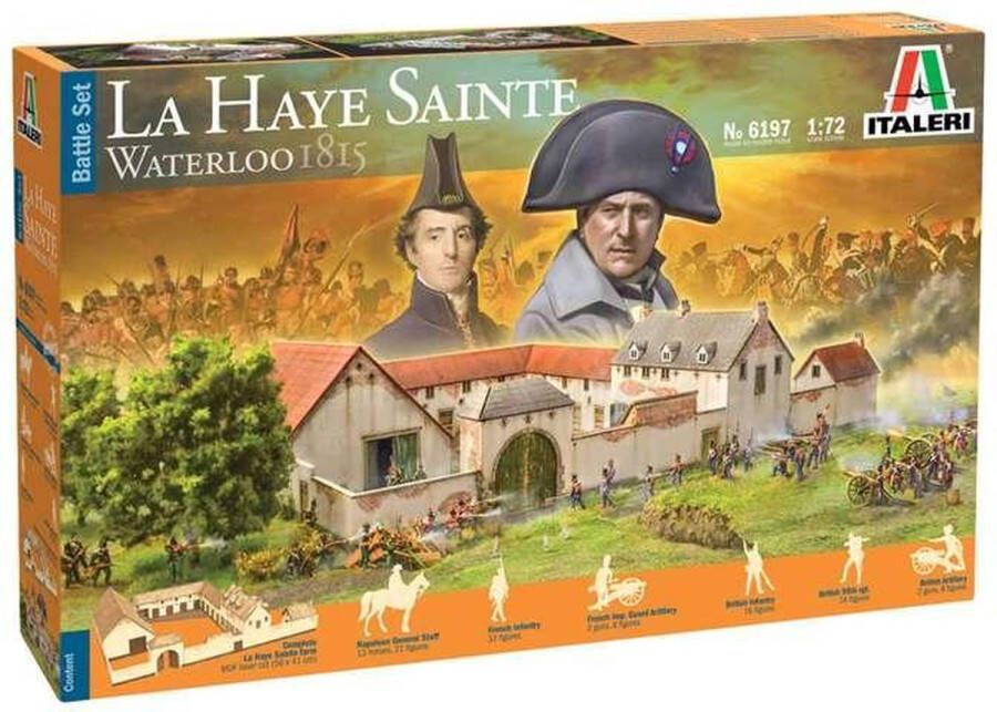 Italeri 1:72 6197 La Haye Sainte Waterloo 1815 Battle Set Plastic Modelbouwpakket