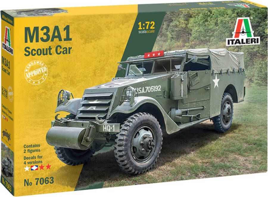 Italeri 1:72 7063 M3A1 Scout Car Plastic kit