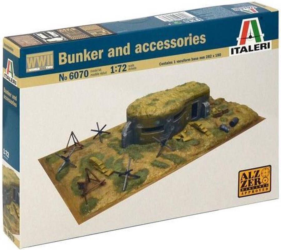 Italeri 1 72 BUNKER AND ACCESSORIES WWII modelbouwsets hobbybouwspeelgoed voor kinderen modelverf en accessoires