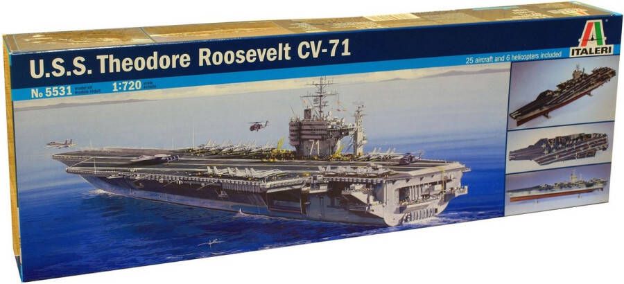 Italeri 1:720 5531 U.S.S. Roosevelt Ship Plastic Modelbouwpakket