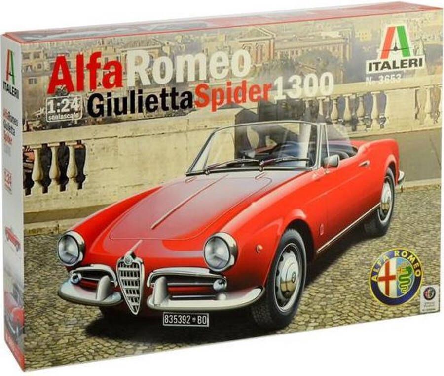 Italeri 3653 Modelbouwpakket Alfa Romeo Giulietta Spider 1300