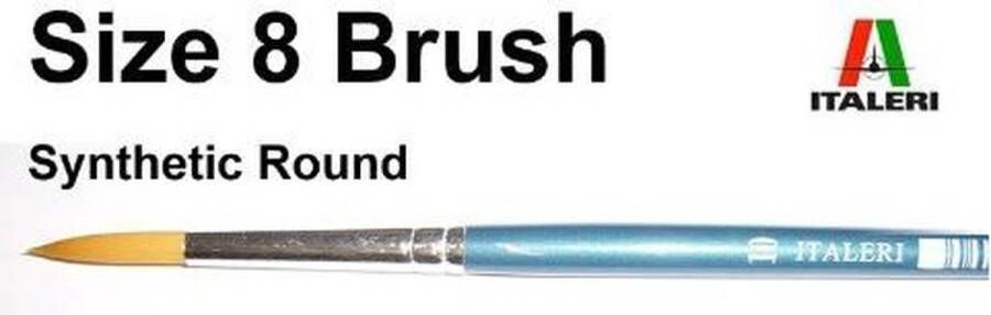 Italeri 8 Brush Synthetic Round (Ita51211) modelbouwsets hobbybouwspeelgoed voor kinderen modelverf en accessoires