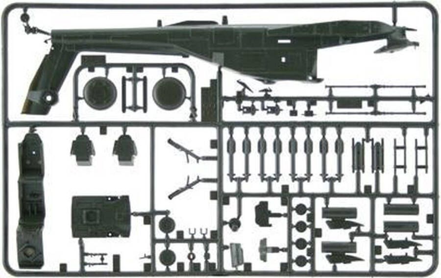 Italeri Ah64a Apache 1:72 (Ita0159s) modelbouwsets hobbybouwspeelgoed voor kinderen modelverf en accessoires