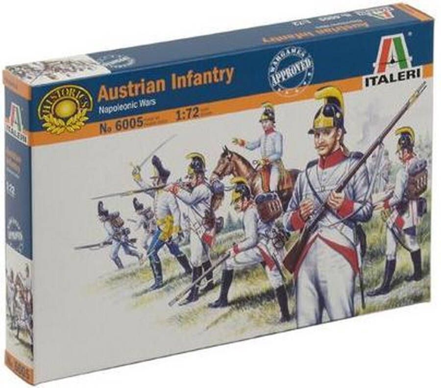 Italeri Austrian Infantry (Nap.wars) 1:72 (Ita6005s) modelbouwsets hobbybouwspeelgoed voor kinderen modelverf en accessoires