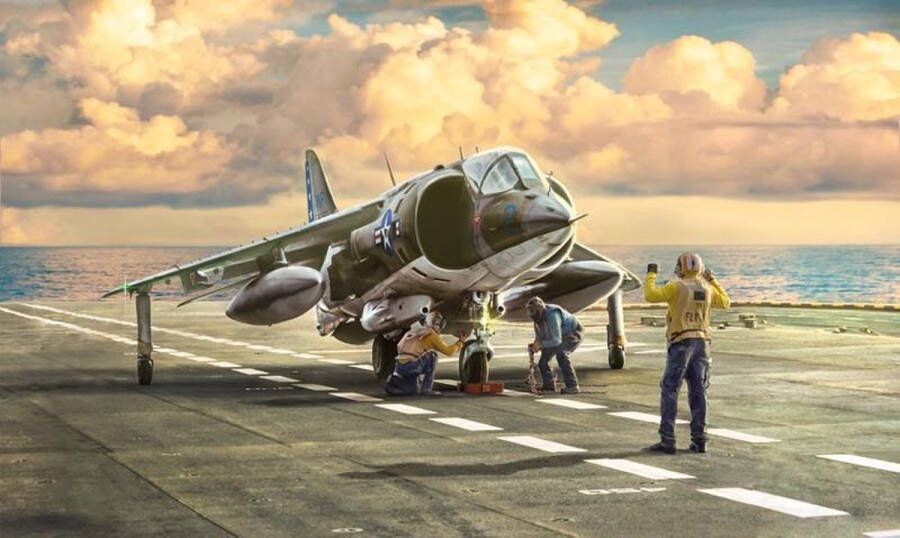 Italeri Av-8a Harrier 1:72 (Ita1410s) modelbouwsets hobbybouwspeelgoed voor kinderen modelverf en accessoires