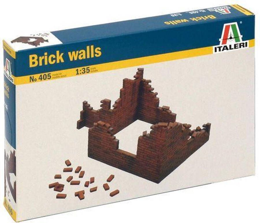 Italeri Brick Walls 1:35 (Ita0405s) modelbouwsets hobbybouwspeelgoed voor kinderen modelverf en accessoires