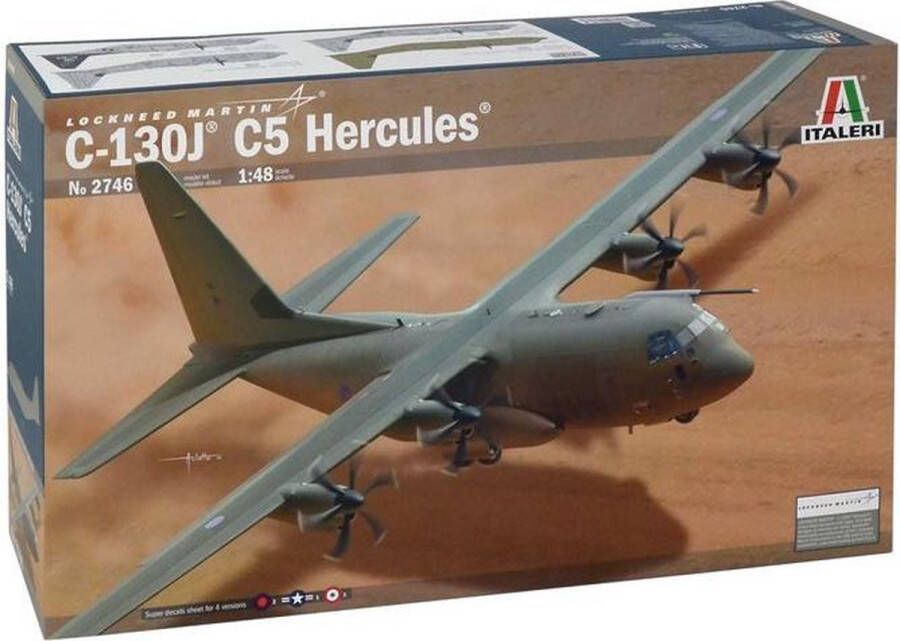 Italeri 1:48 2746 C-130J C5 Hercules Lockheed Martin Plastic Modelbouwpakket