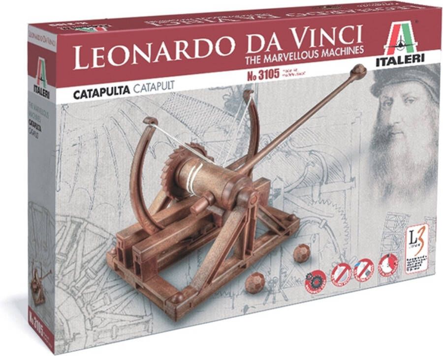 Italeri Catapult Da Vinci (Ita3105s) modelbouwsets hobbybouwspeelgoed voor kinderen modelverf en accessoires