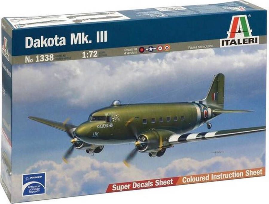 Italeri Dakota Mk.III 1:72 Montagekit Vliegtuig met vaste vleugels