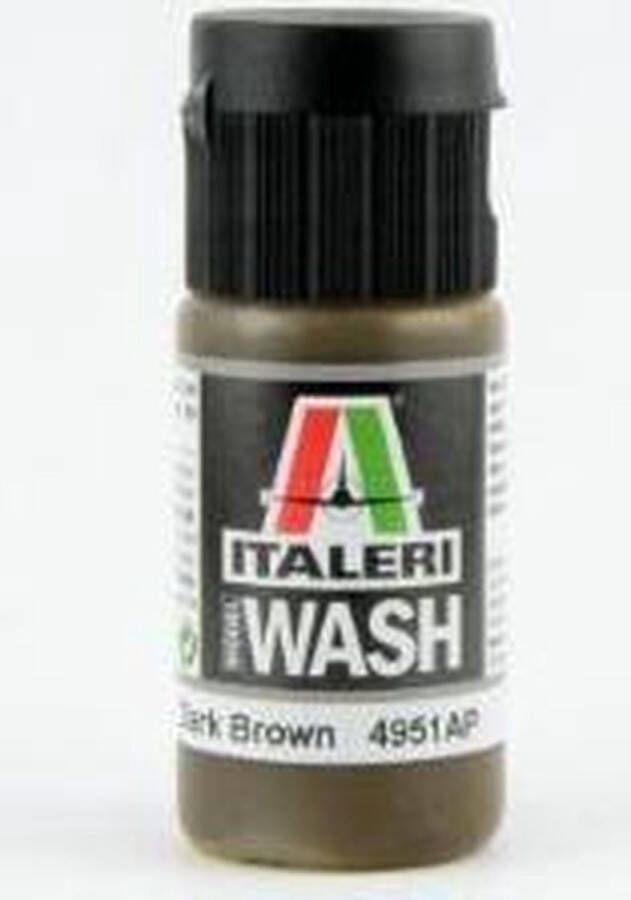 Italeri Dark Brown Acrylic Model Wash (Ita4951ap) modelbouwsets hobbybouwspeelgoed voor kinderen modelverf en accessoires