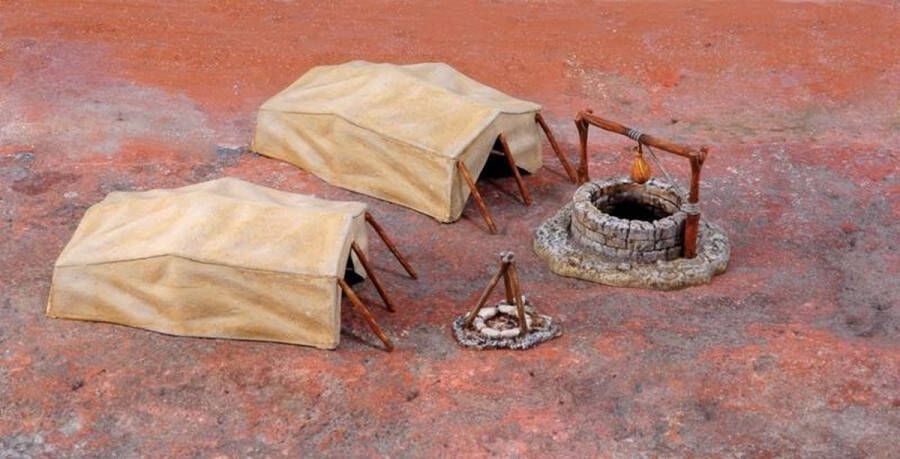 Italeri Desert Well And Tents 1:72 (Ita6148s) modelbouwsets hobbybouwspeelgoed voor kinderen modelverf en accessoires