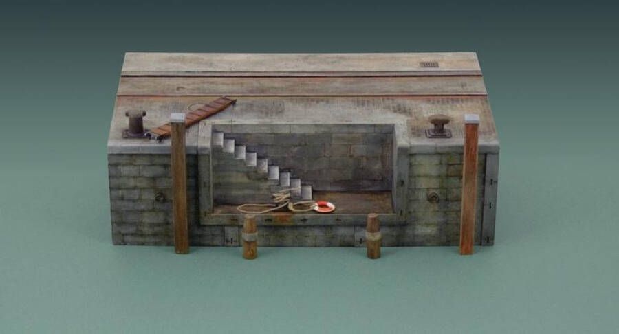 Italeri Dock With Stairs 1:35 (Ita5615s) modelbouwsets hobbybouwspeelgoed voor kinderen modelverf en accessoires
