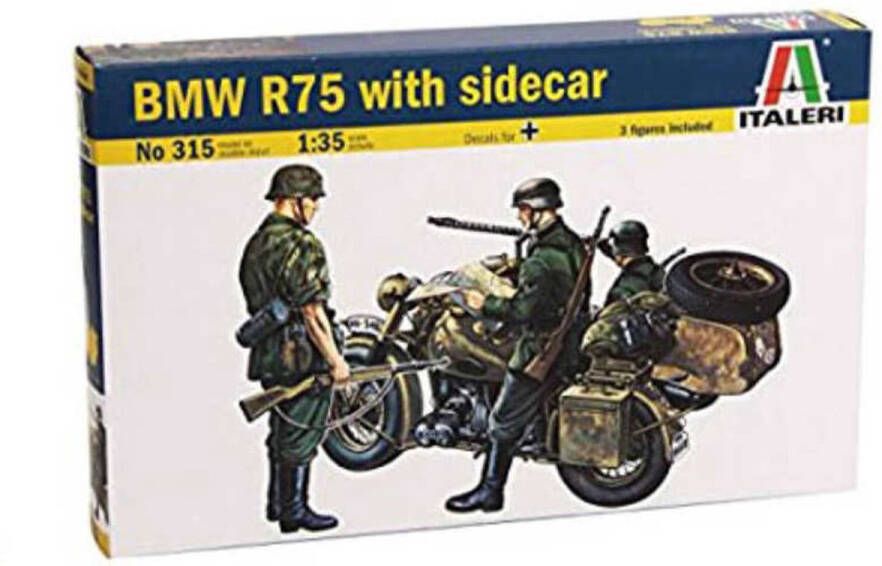 Italeri en meer Italeri BMW R75 with sidecar + Ammo by Mig lijm