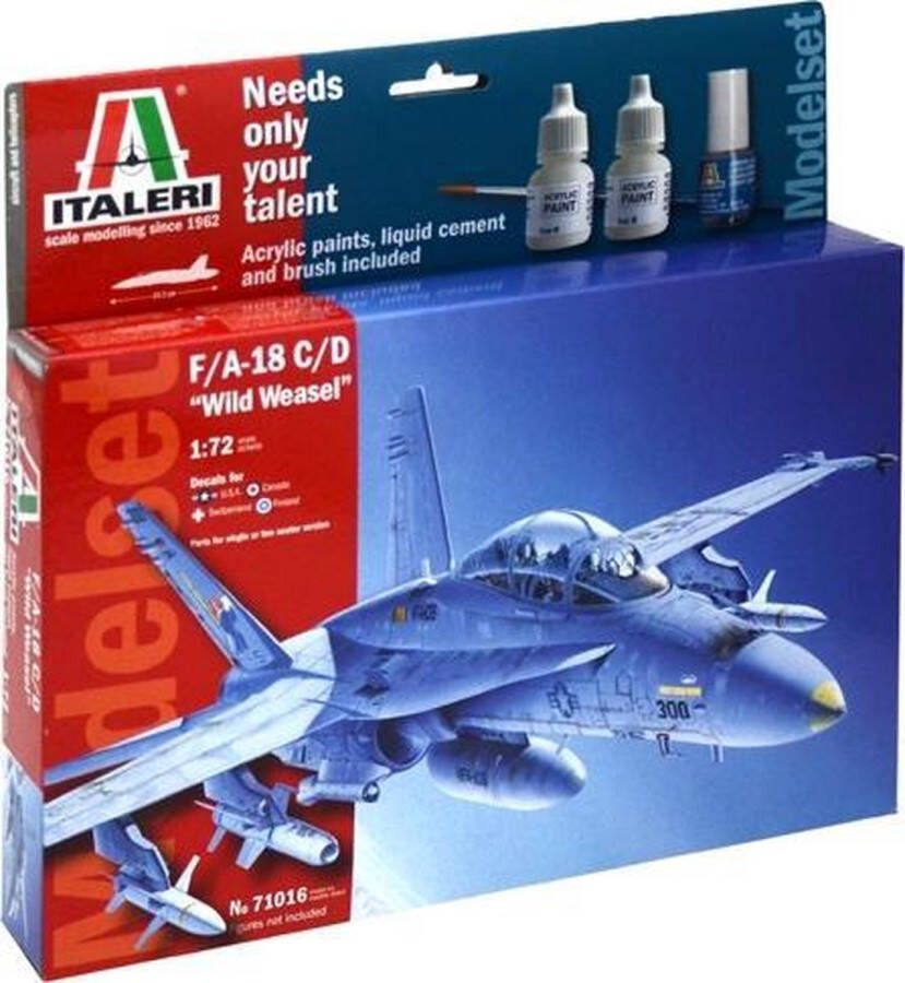 Italeri F A 18 C D ''WILD WEASEL'' 1:72 Montagekit