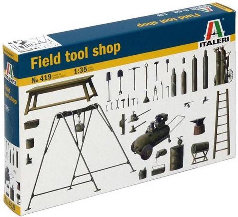 Italeri 1:35 419 Field Toolshop Plastic Modelbouwpakket