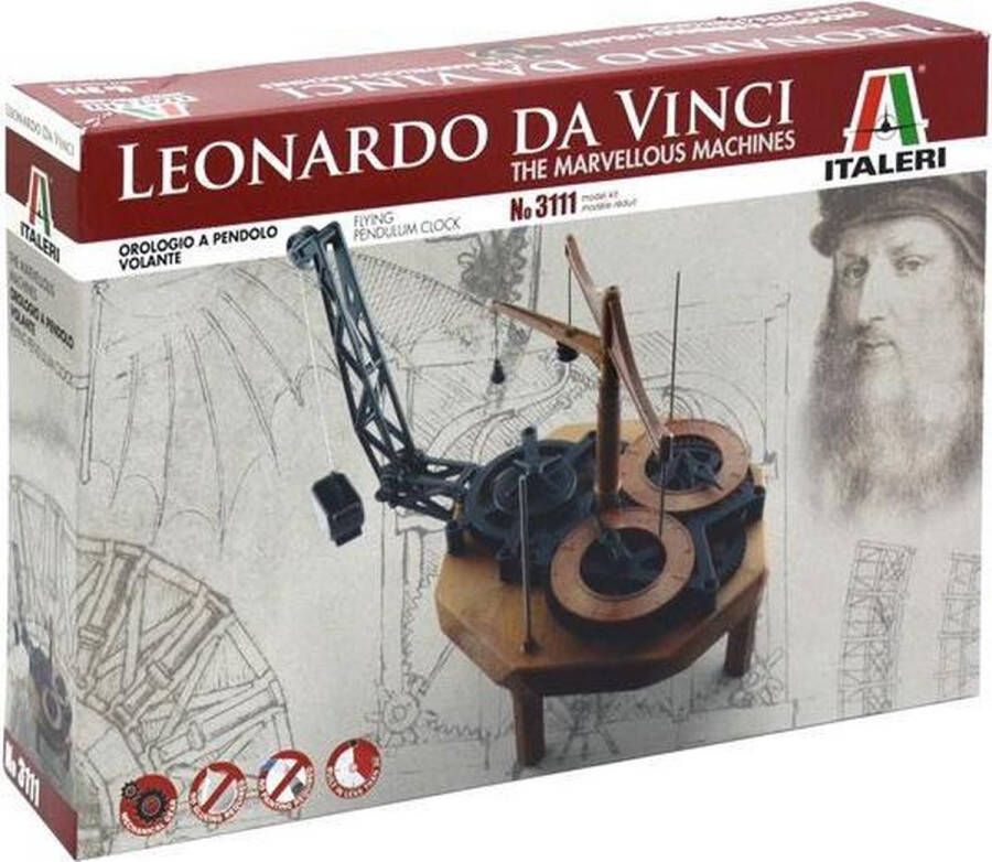 Italeri Flying Pendulum Clock Da Vinci (Ita3111s) modelbouwsets hobbybouwspeelgoed voor kinderen modelverf en accessoires