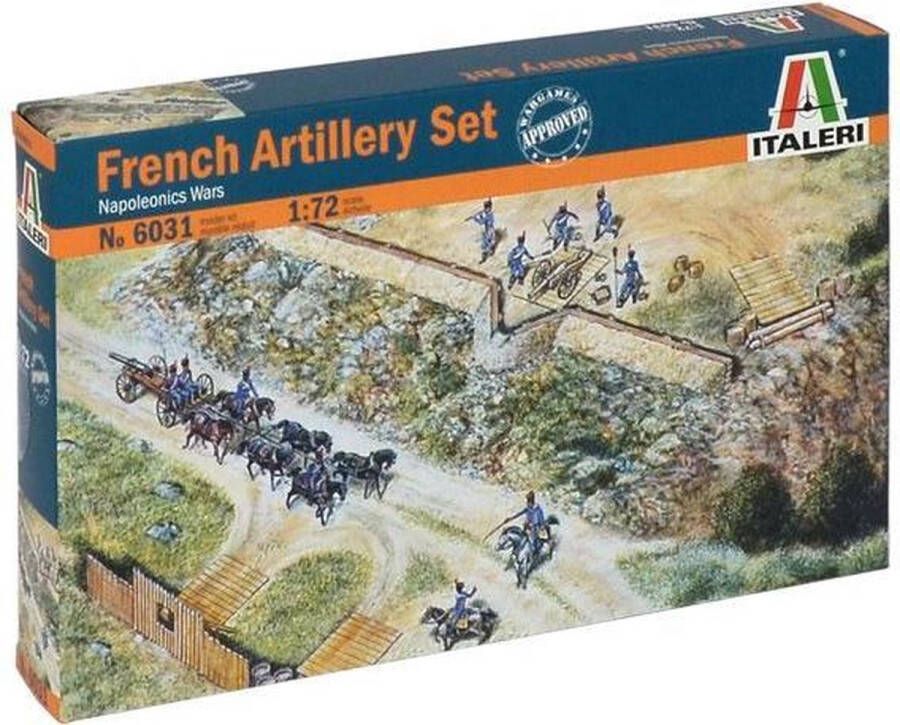 Italeri French Artillery Set (Nap.wars) 1:72 (Ita6031s) modelbouwsets hobbybouwspeelgoed voor kinderen modelverf en accessoires