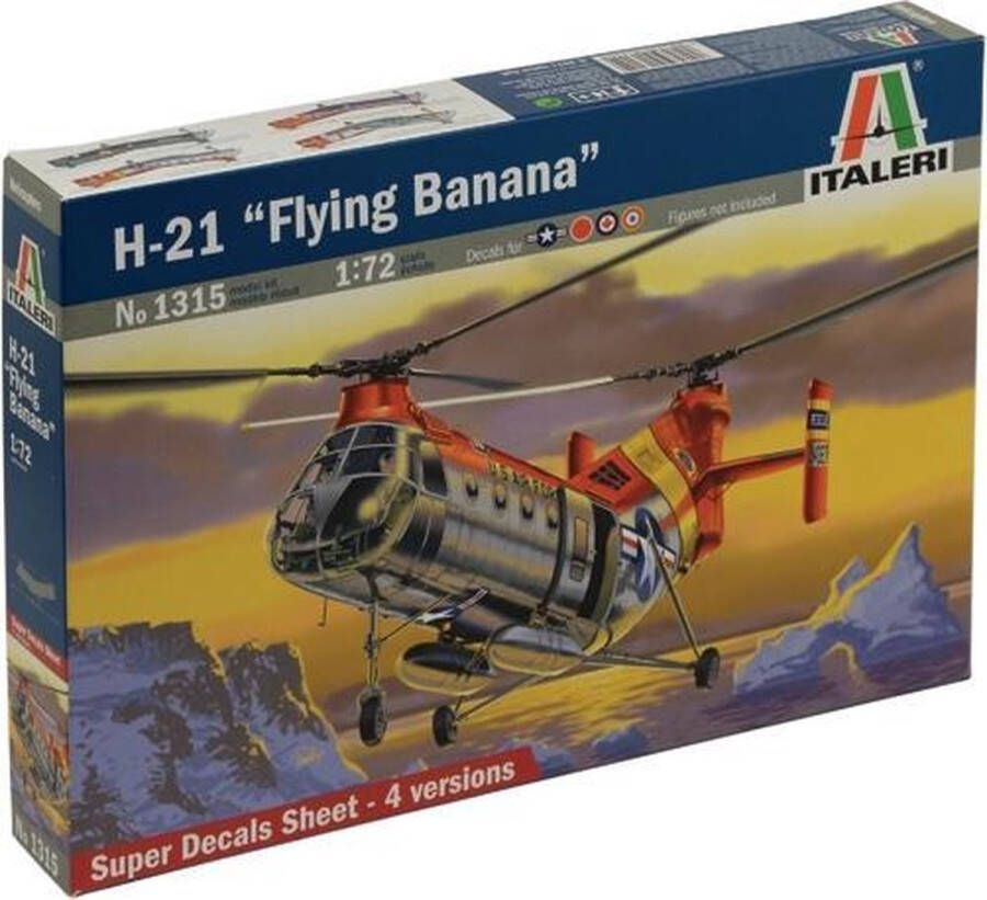 Italeri H 21 1:72 Montagekit Hefschroefvliegtuig