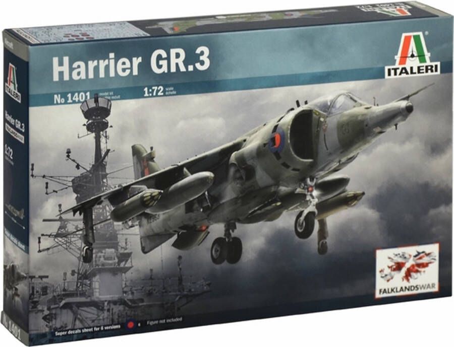 Italeri Harrier Gr. 3 1:72 Montagekit Vliegtuig met vaste vleugels