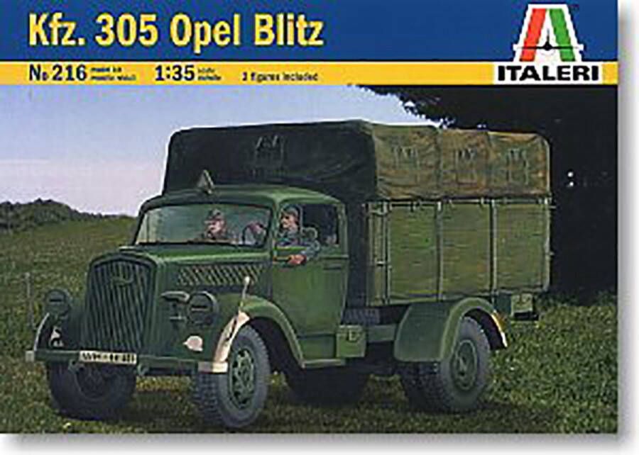 Italeri Kfz. 305 Opel Blitz + Ammo by Mig lijm