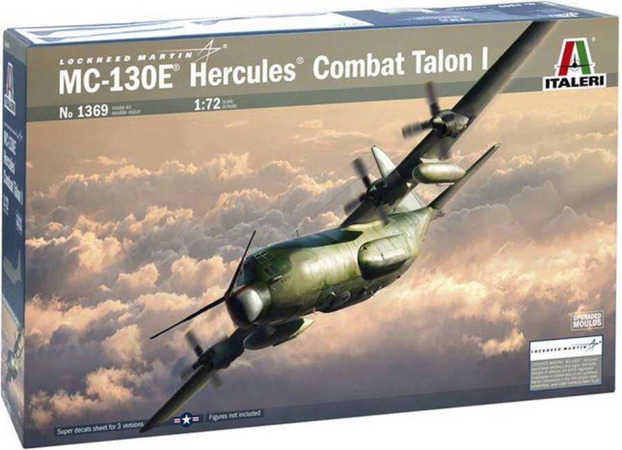 Italeri 1:72 1369 MC-130E Hercules Combat Talon I Plane Plastic Modelbouwpakket