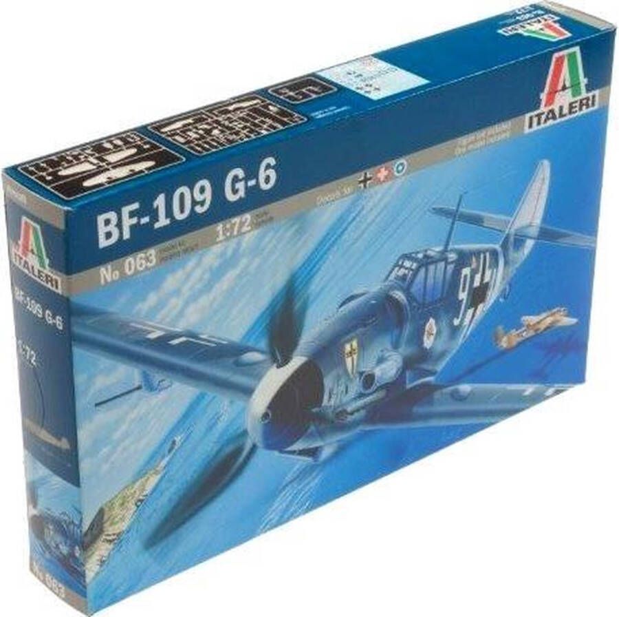 Italeri Bf109 G6 1:72 (Ita0063s) modelbouwsets hobbybouwspeelgoed voor kinderen modelverf en accessoires