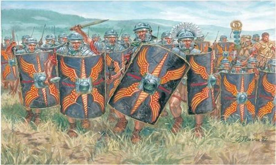 Italeri Roman Infantry (Cesar's Wars) 1:72 (Ita6047s) modelbouwsets hobbybouwspeelgoed voor kinderen modelverf en accessoires