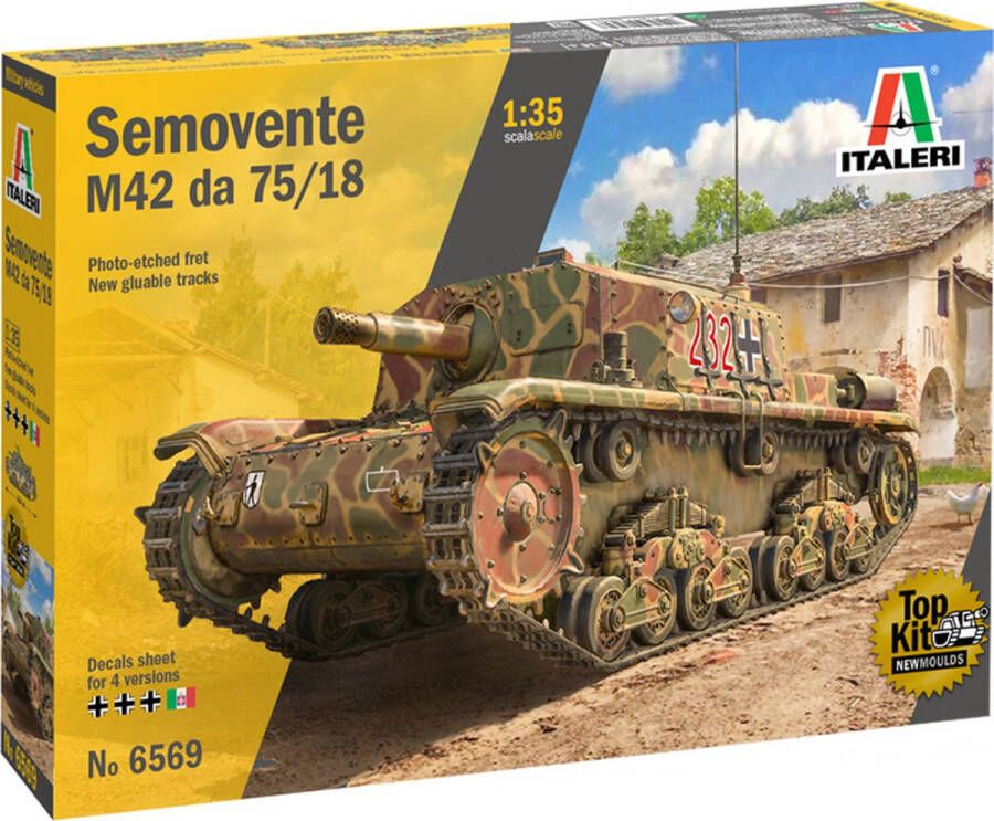 Italeri Semovente M42 da 75 18 + Ammo by Mig lijm