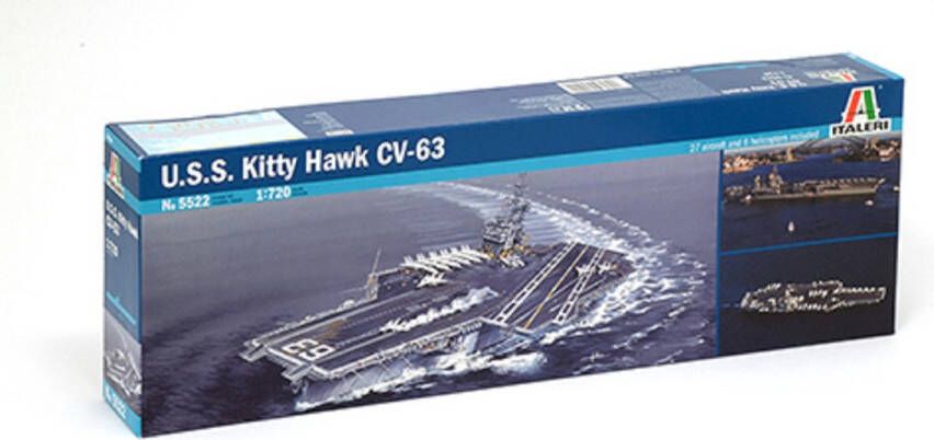 Italeri 1:720 5522 USS Kitty Hawk CV 63 Plastic kit