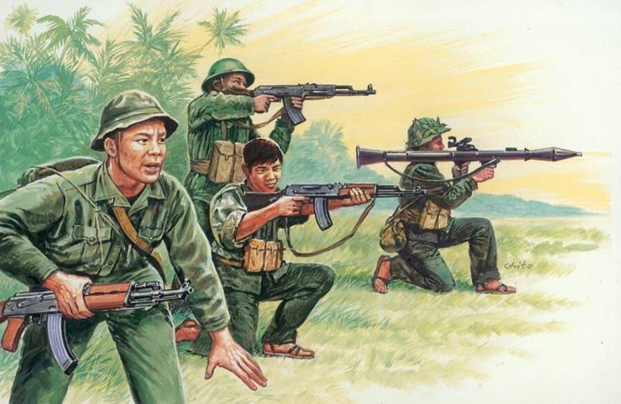 Italeri Vietnam War Vietnamese Army 1:72 (Ita6079s) modelbouwsets hobbybouwspeelgoed voor kinderen modelverf en accessoires