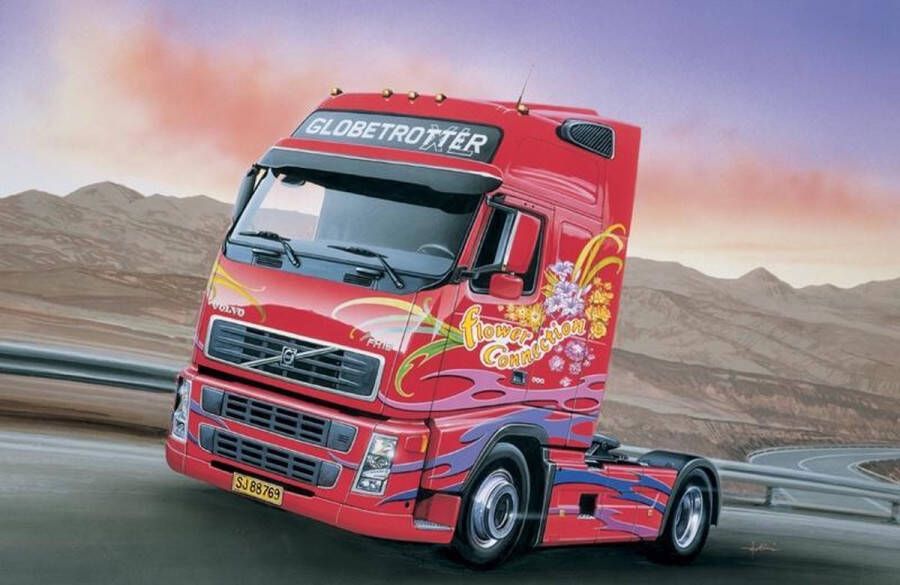 Italeri Volvo FH16 Globetrotter XL Montagekit Vrachtwagen oplegger modelbouw 1:24