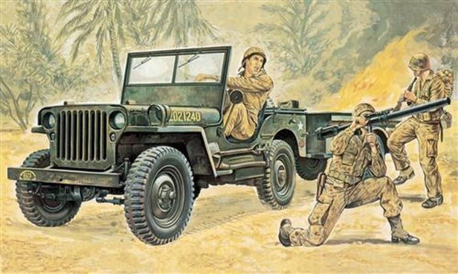 Italeri Willys Mb Jeep With Trailer 1:35 (Ita0314s)