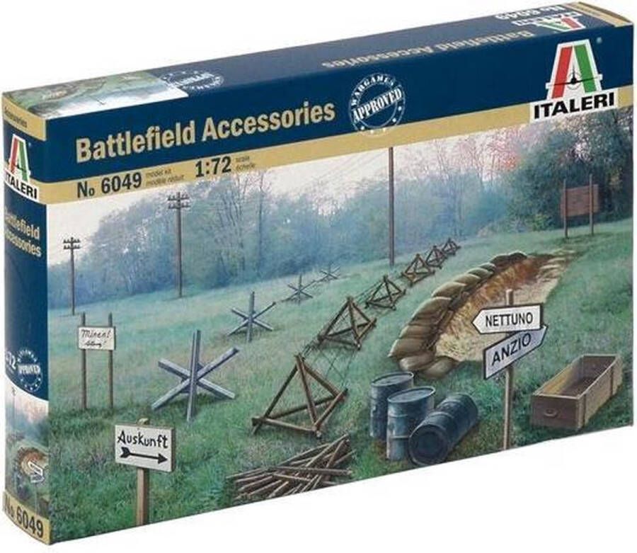 Italeri Wwii Battlefield Accessories 1:72 (Ita6049s) modelbouwsets hobbybouwspeelgoed voor kinderen modelverf en accessoires