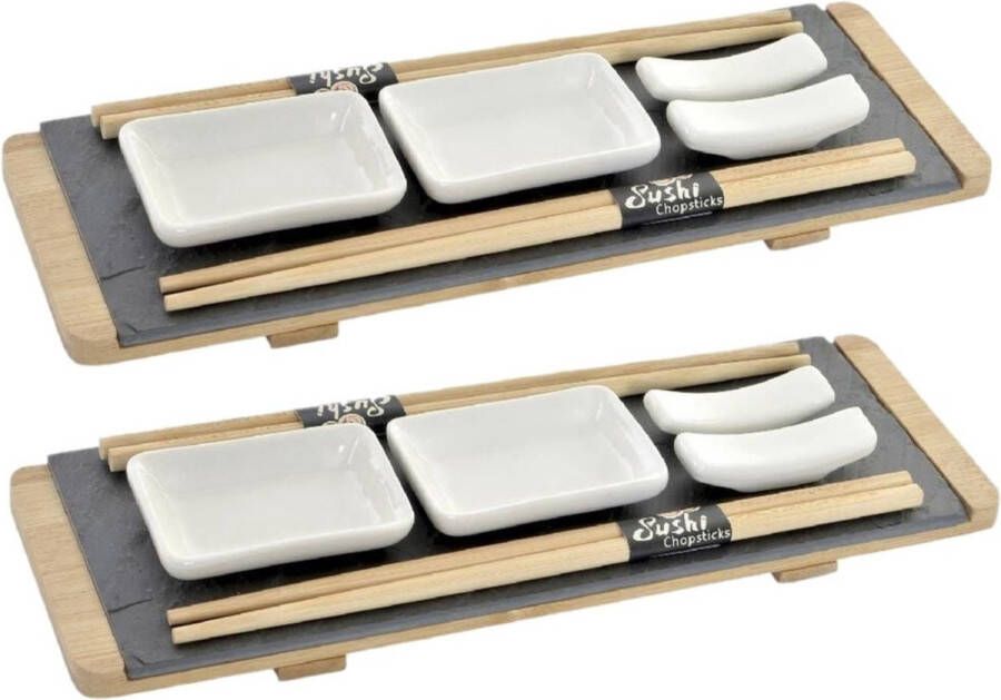 Items Bamboe sushi servies serveerset voor 8 personen 8-delig Sushi eetset