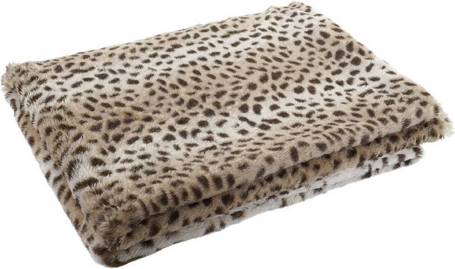 Items Fleece deken luipaard panter dierenprint 150 x 200 cm Woondecoratie plaids dekentjes met dierendierenprint