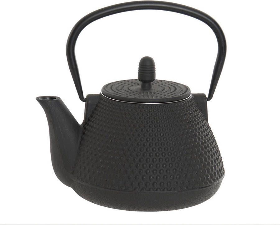 Items Kitchen Theepot Oriental gietijzer 1000 ml mat zwart Theepotten