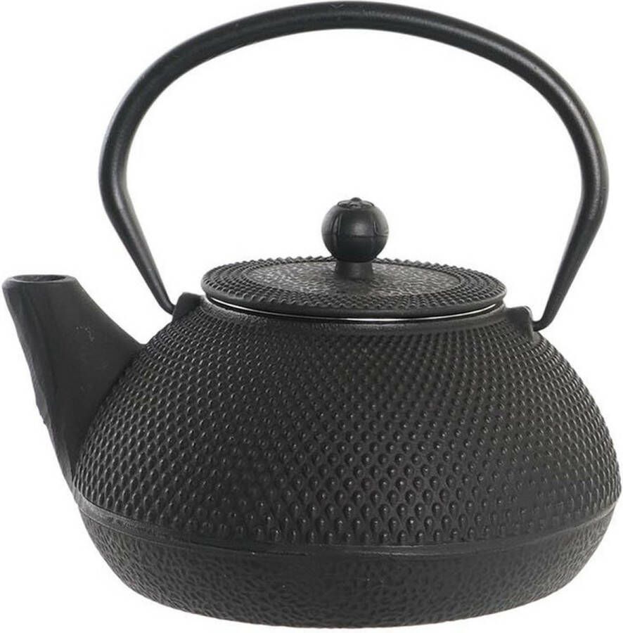 Items Kitchen Theepot Oriental gietijzer 1300 ml antiek zwart Theepotten