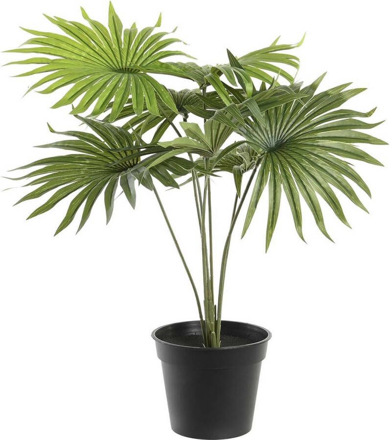 Items Kunstplant Tropische Palm plant in bloempot Groen 40 x 46 cm