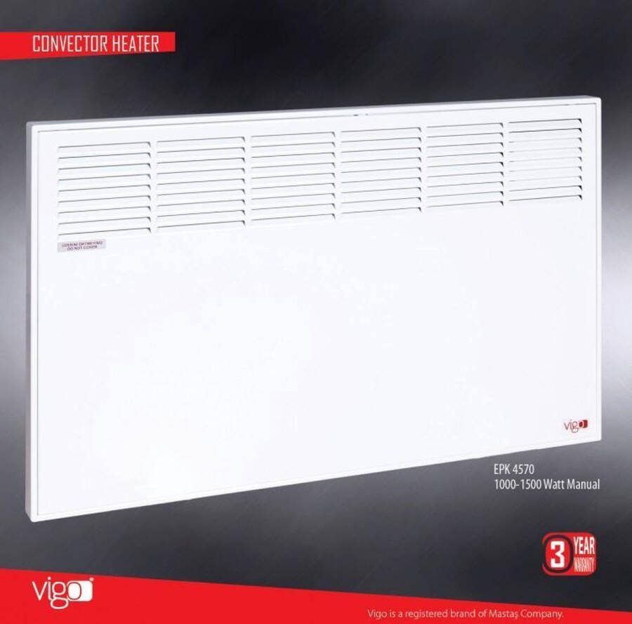 Ivigo Mastas Ivigo Convector kachel 2500 watt wit 90 x 45 x 8 cm manueel bediening wand en staande montage mogelijk woonhuis Tinyhouse chalet verhuur kantoor werkruimte behandelruimte